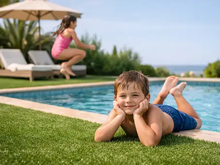 Grama sintética para piscina vale a pena?