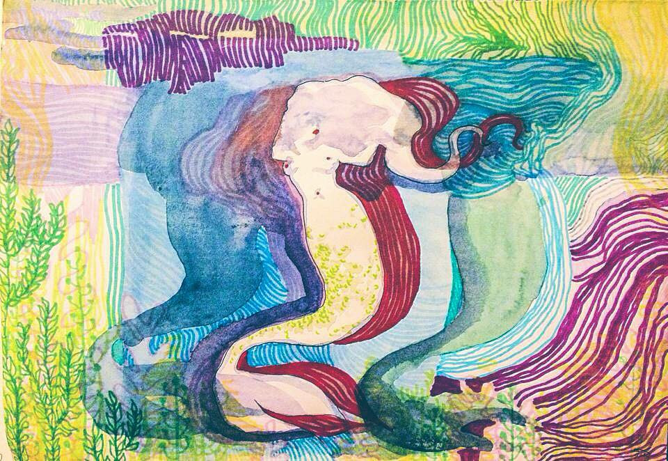 psychedelic mermaid