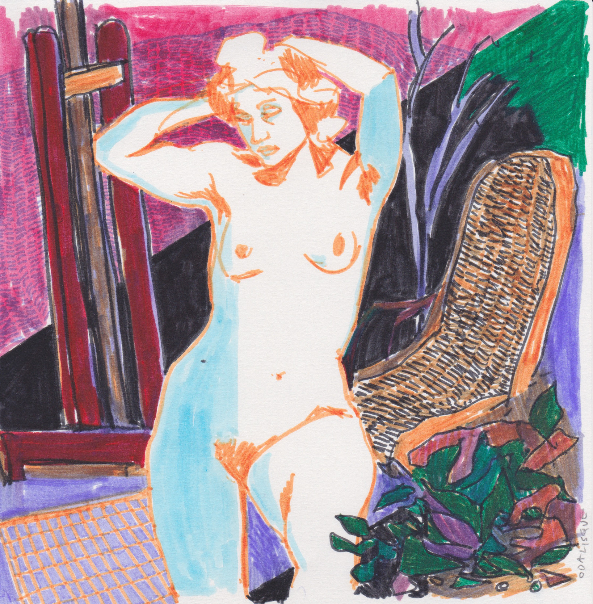 Odalisque, after Matisse