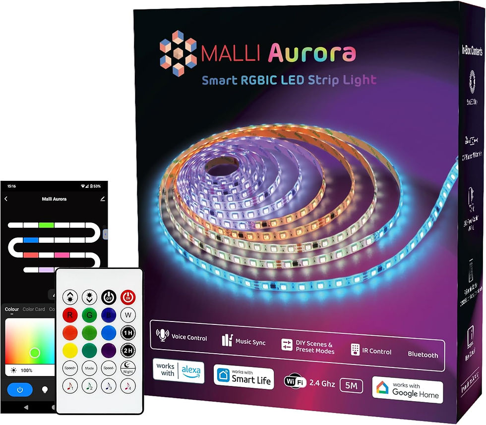 Malli Aurora Smart RGBIC LED Strip Light