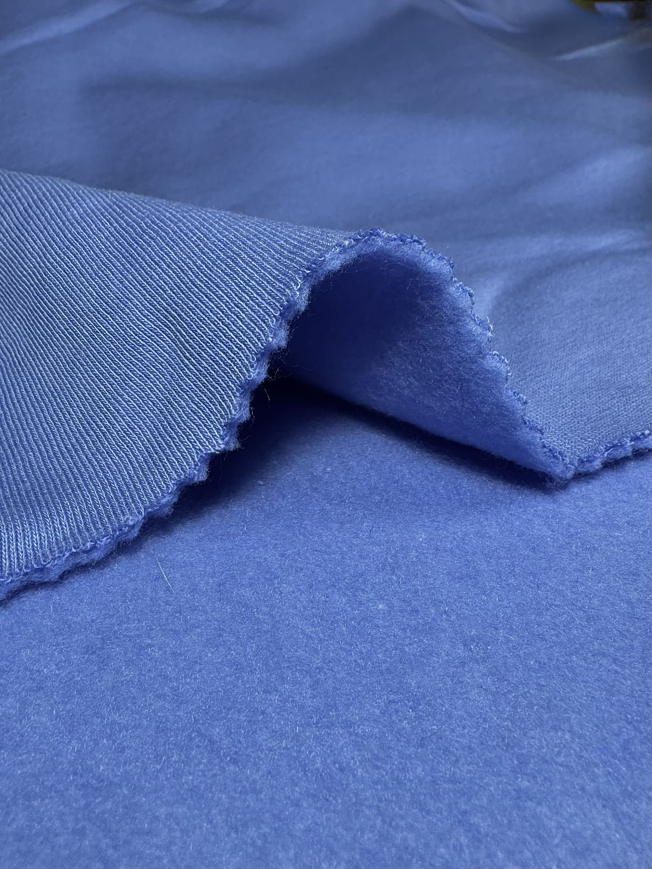 Тринитка пен'є з начосом_Блакитний_310 г/м2 для пошиття комфортного одягу