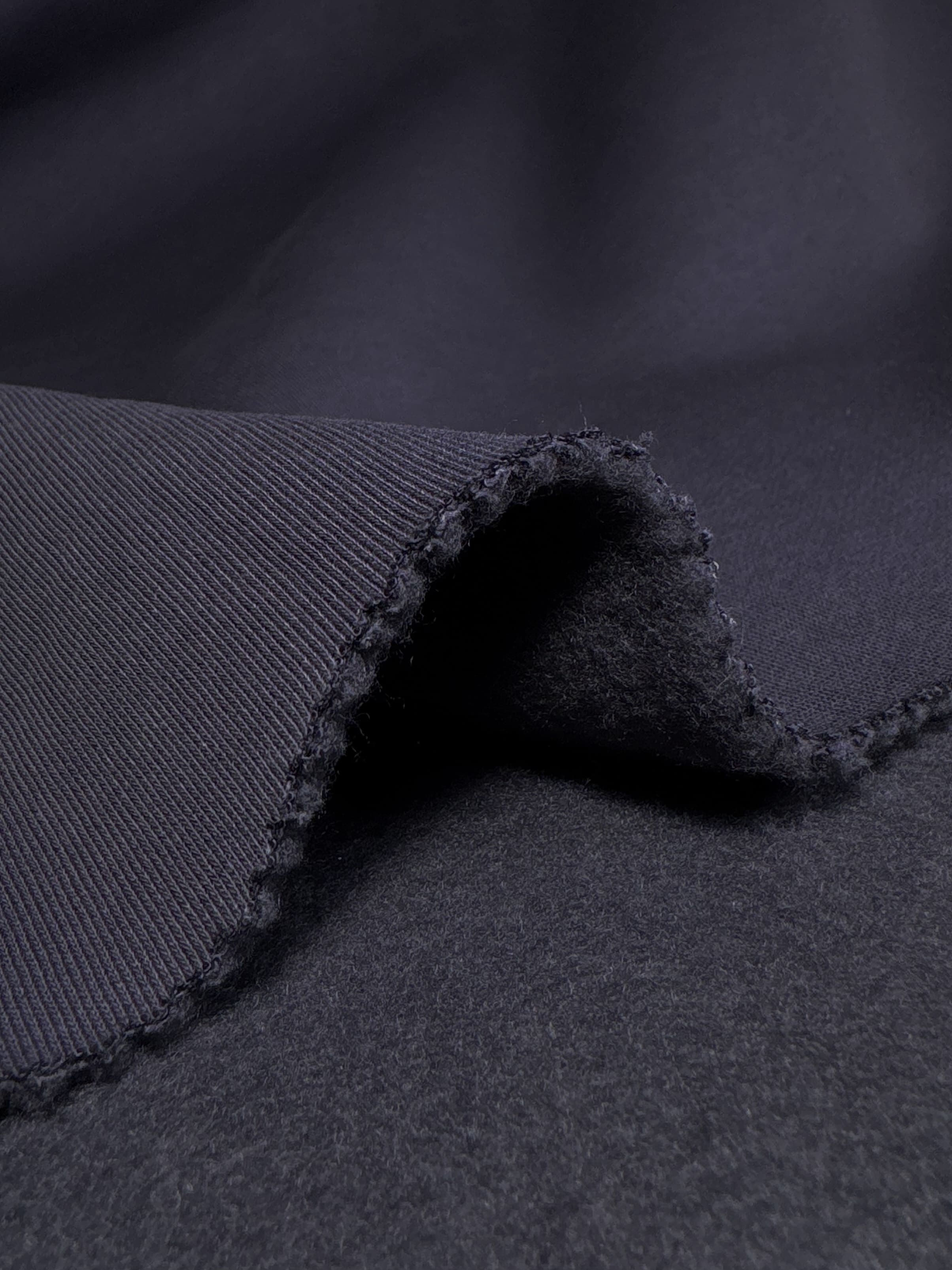 Тринитка пен'є з начосом_Графіт_310 г/м2 для пошиття комфортного одягу