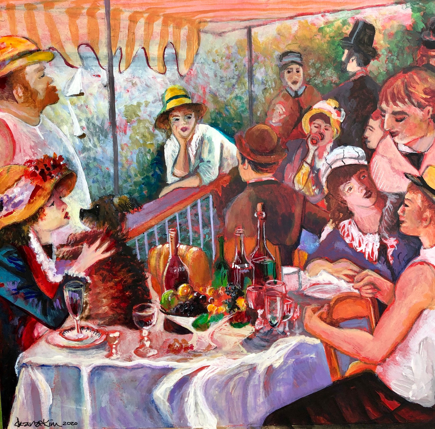 Homage to Renoir’s ‘Luncheon of the boating party’