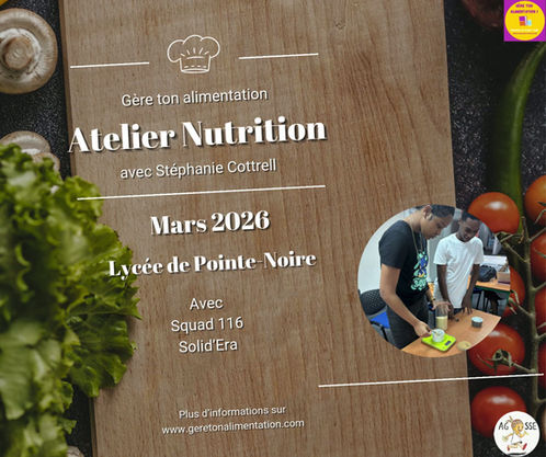 Atelier nutrition au lycée de Pointe-Noire