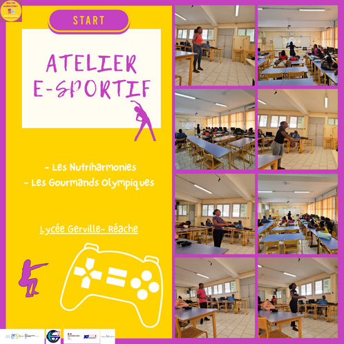 Atelier e-sportif au lycée gerville-réache