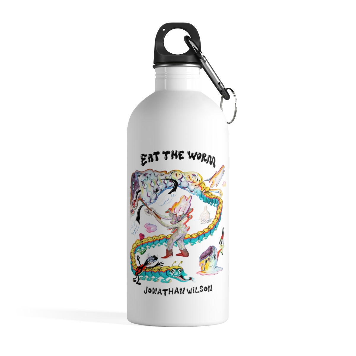Eat the Worm Stainless Steel Water Bottle