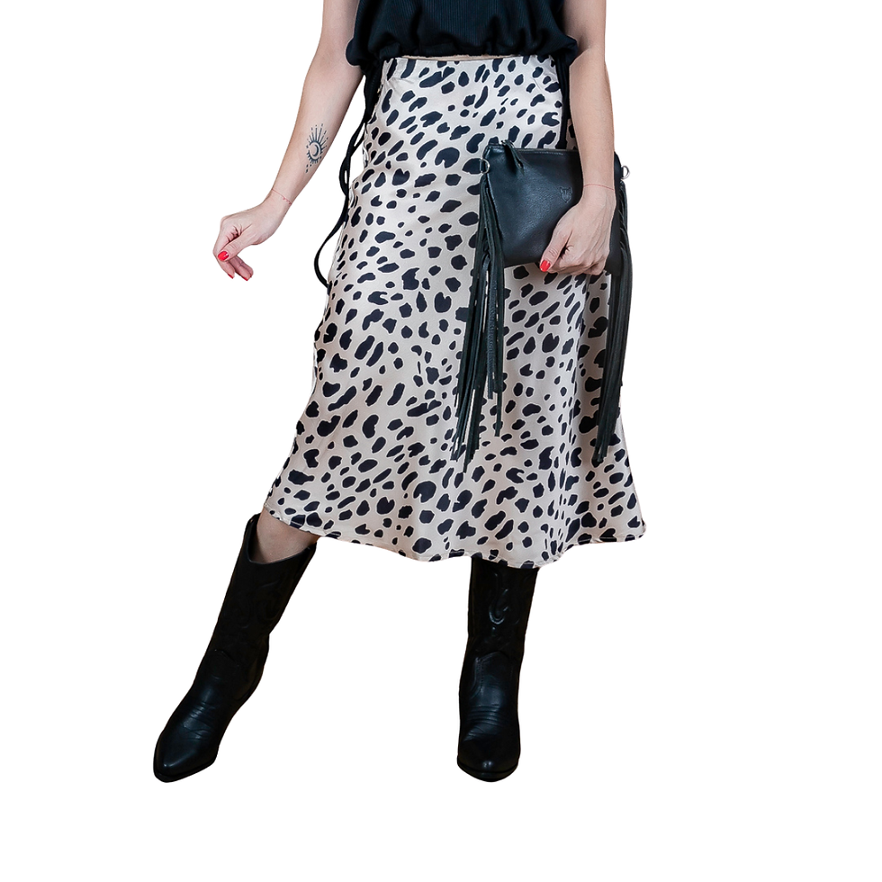 Falda animal print frente