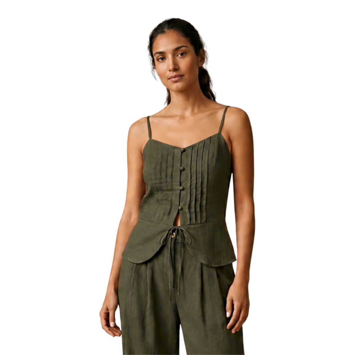 Blusa tirantes elegante relajada