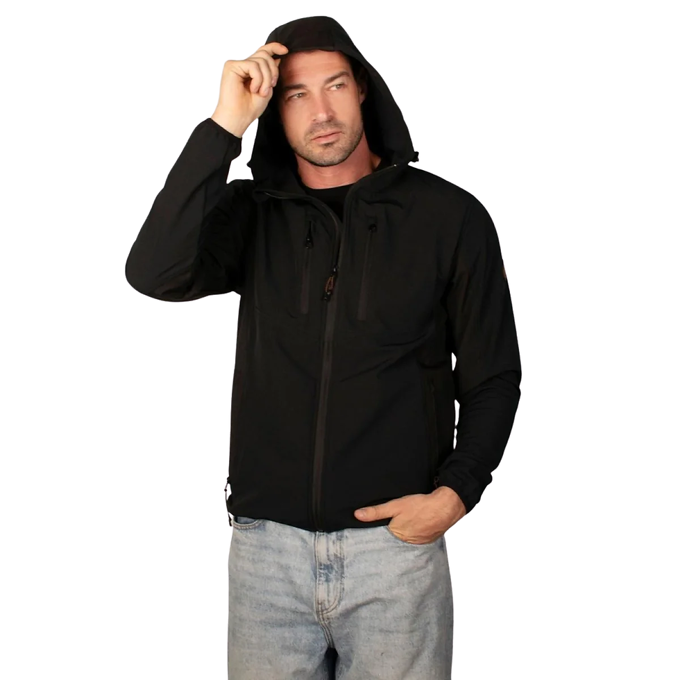 Chamarra impermeable gorro