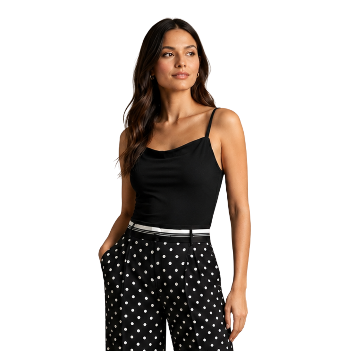 Blusa de tirantes negro