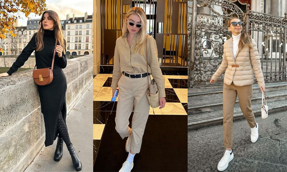 inspiração de looks quiet luxury