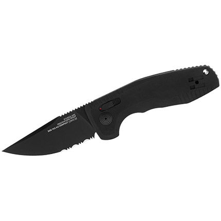SOG-Tac BL/PS 3" Drop Point D2 Black