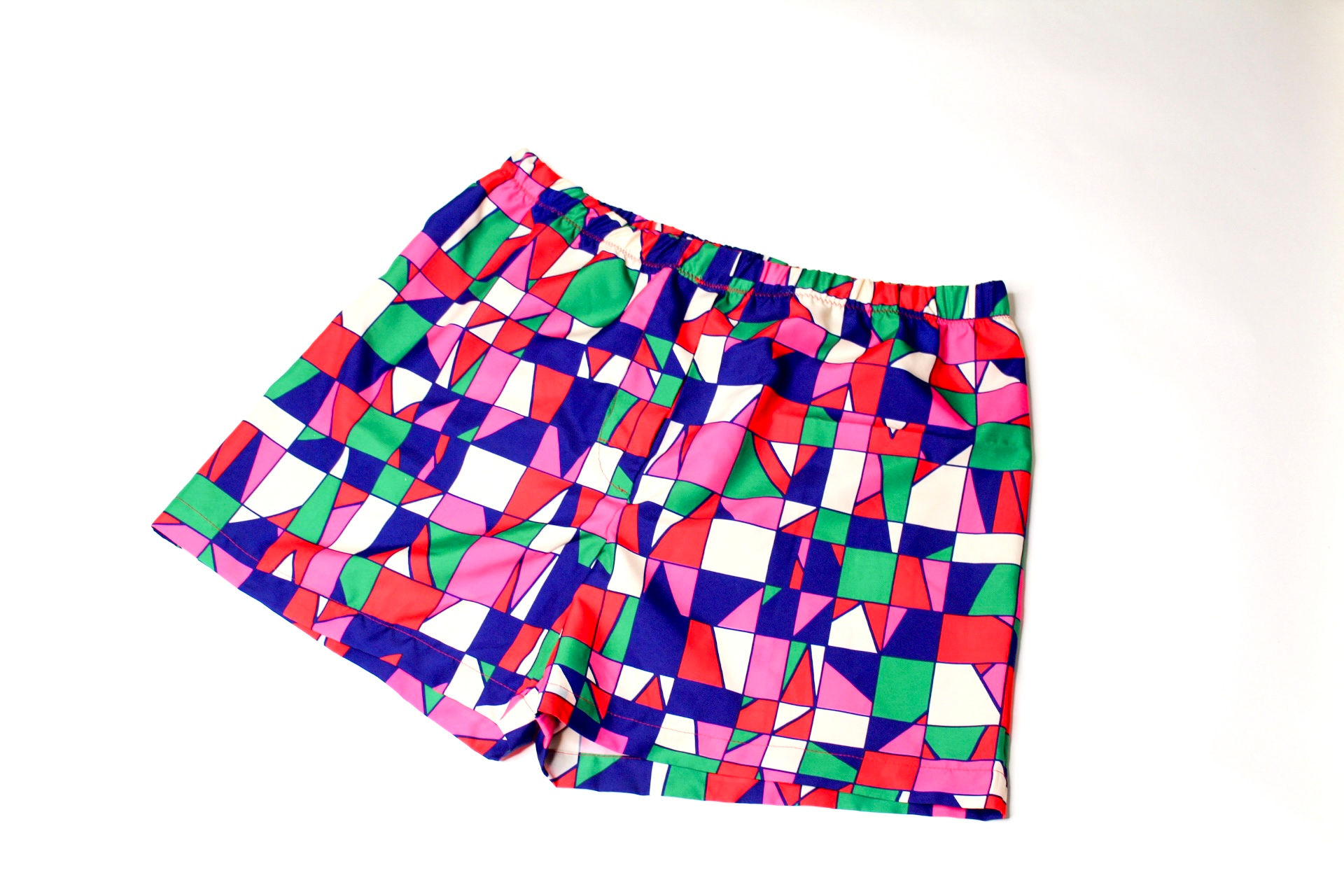 Lingerie Lashes®| Men's Lounge Shorts -Vintage Geo Print