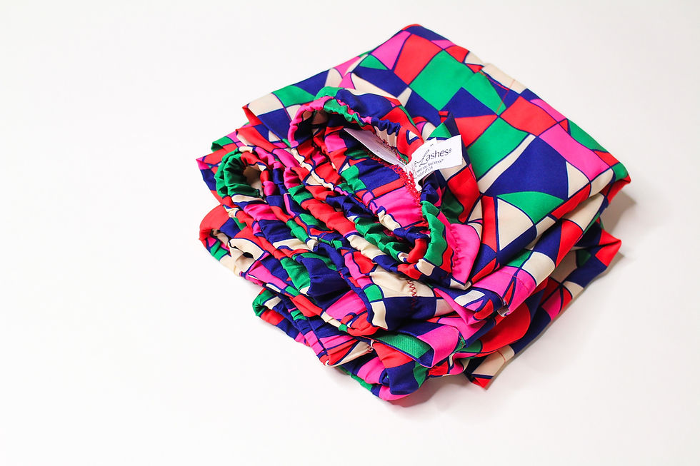 Thumbnail: Lingerie Lashes®| Men's Lounge Shorts -Vintage Geo Print