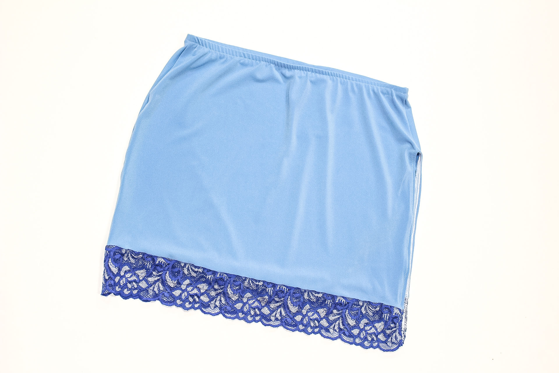 Lingerie Lashes® | Droplet Blue Slip Skirt