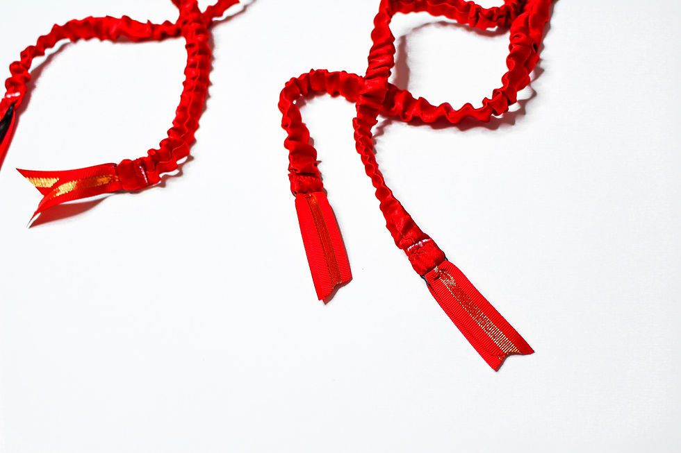 Thumbnail: Lingerie Lashes®| Garter Belt - Red Satin