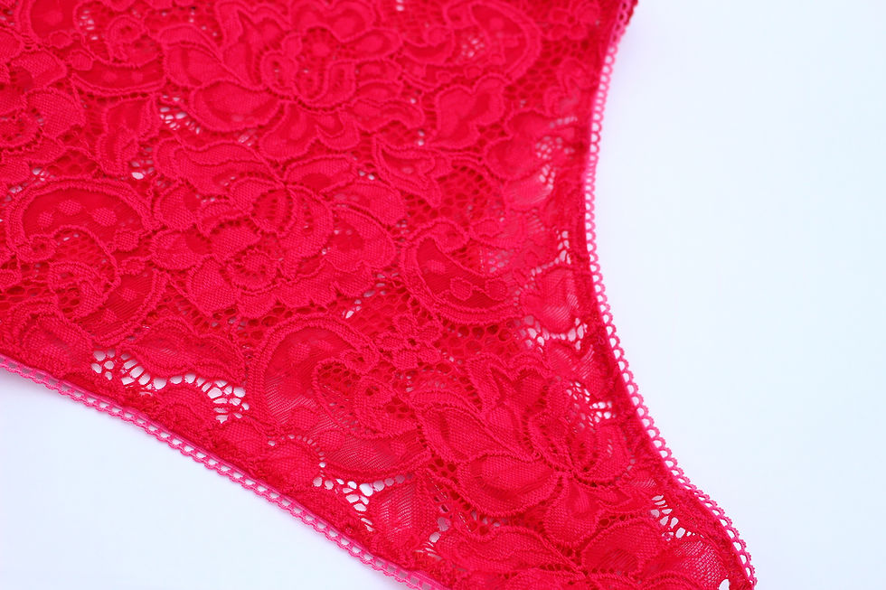 Thumbnail: Lingerie Lashes® | "In the Rose Garden Top Down " Thong Teddy