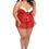Thumbnail: Santa Babydoll Set in Lipstick Red