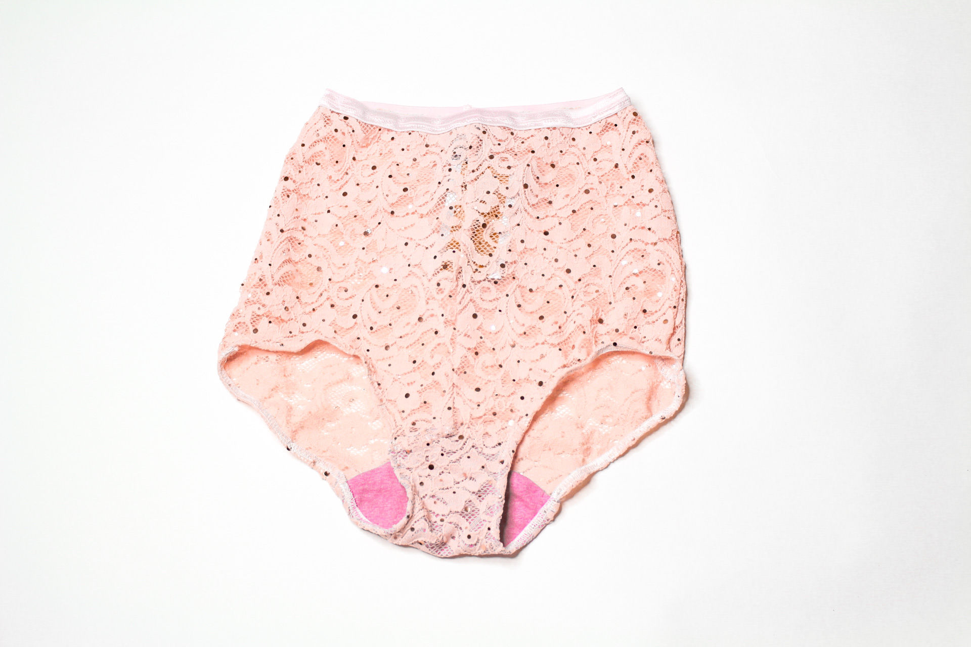 Lingerie Lashes®| Highwaisted Full Panty- Pink Glits