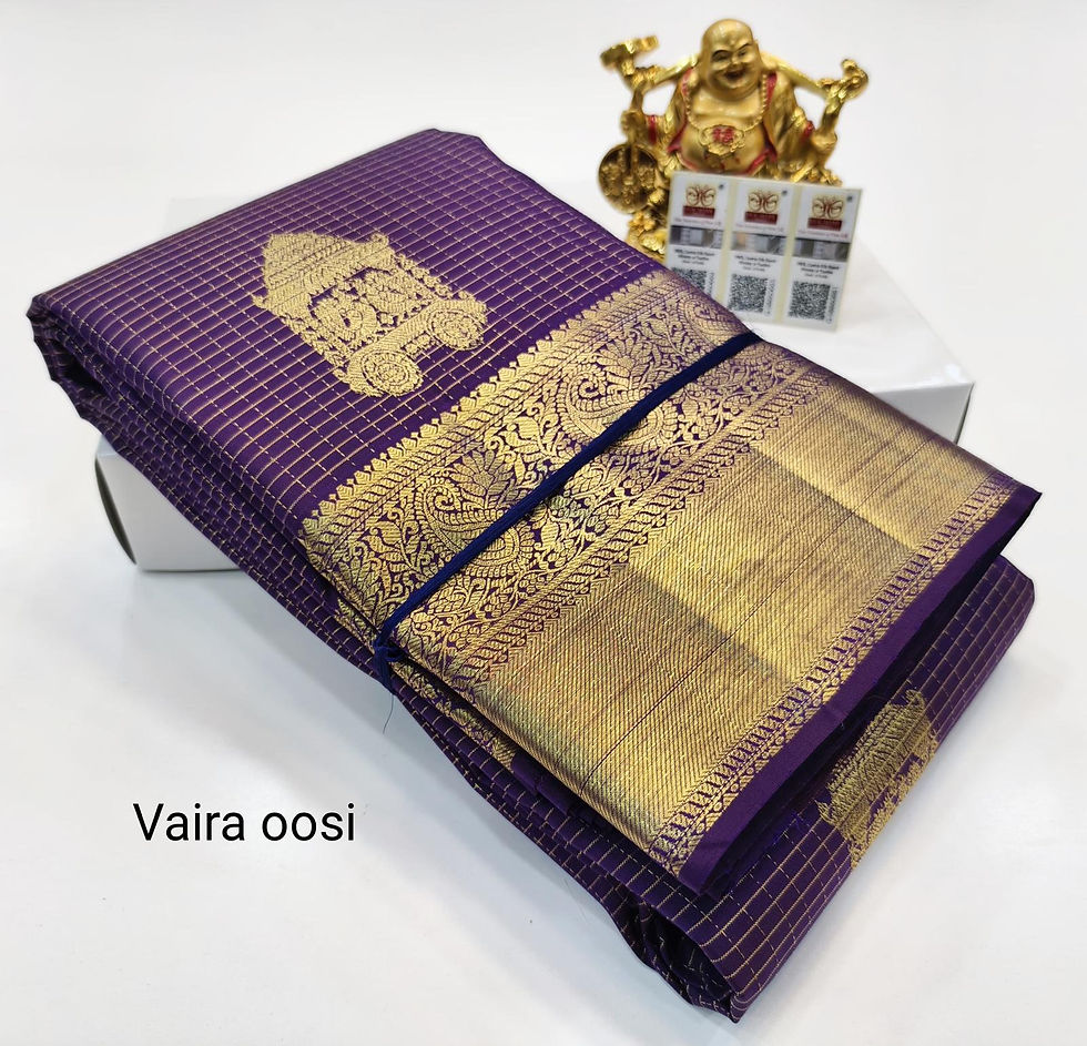 Thumbnail: Original Kanchi Vaira Oosi Saree