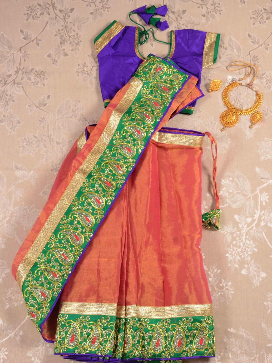 Children Semi Stitch Saree