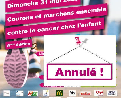 Course solidaire reportée sur 2021