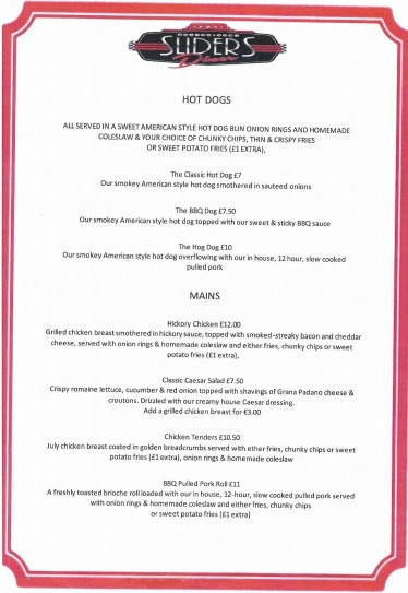 MENU | Boston Bowl