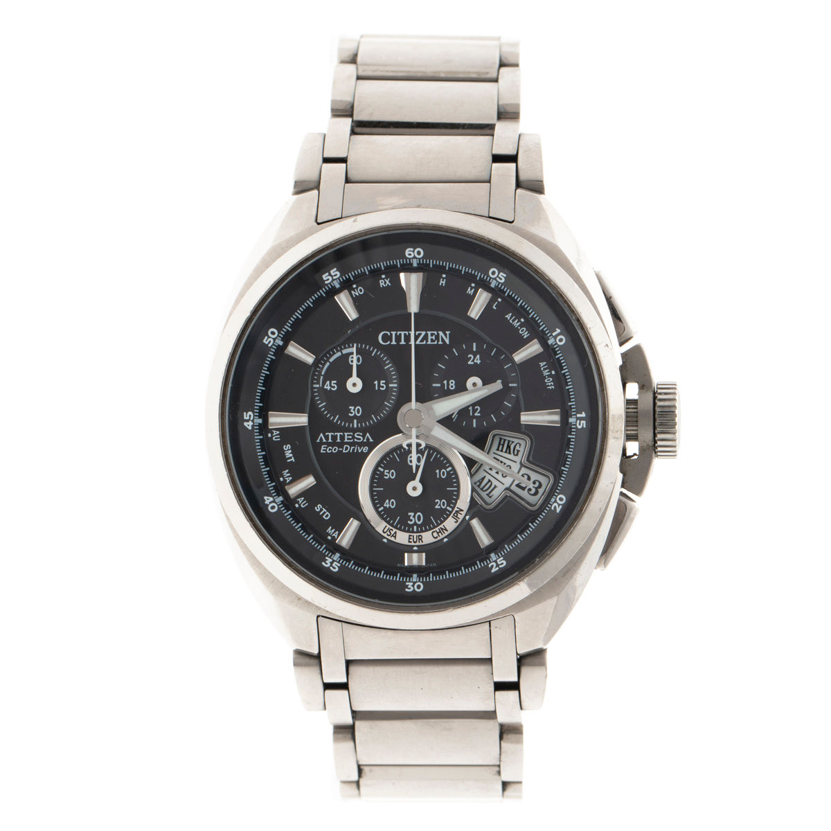 シチズン メンズ エコドライブ アテッサ H610-T015581 チタン ソーラー 電波時計 CITIZEN