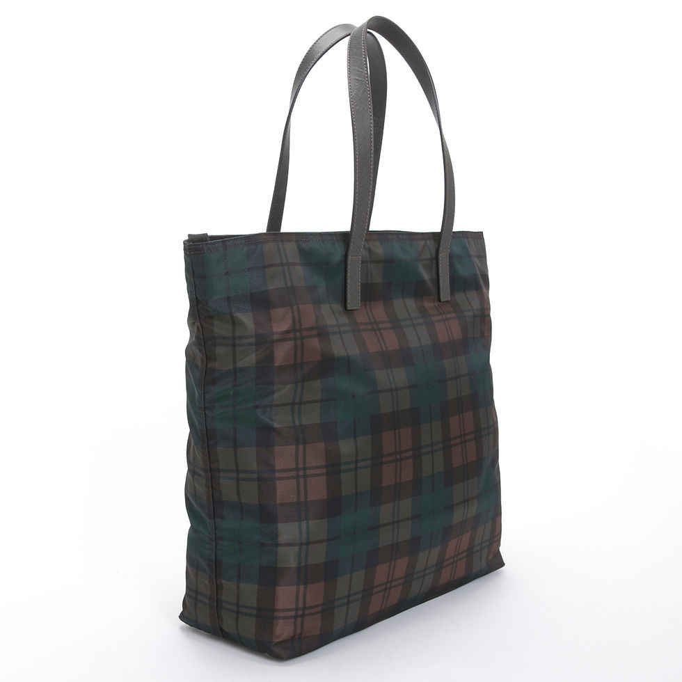 サムネイル： プラダ トート TESSUT SCOZZE VA0883 チェック PRADA