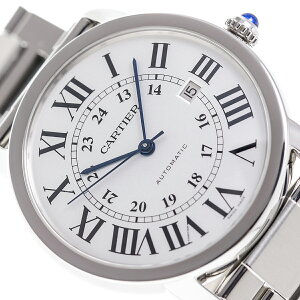 サムネイル： 【値下げしました】カルティエ 時計 メンズ ロンドソロXL W6701011 自動巻き SS シルバー文字盤 Cartier