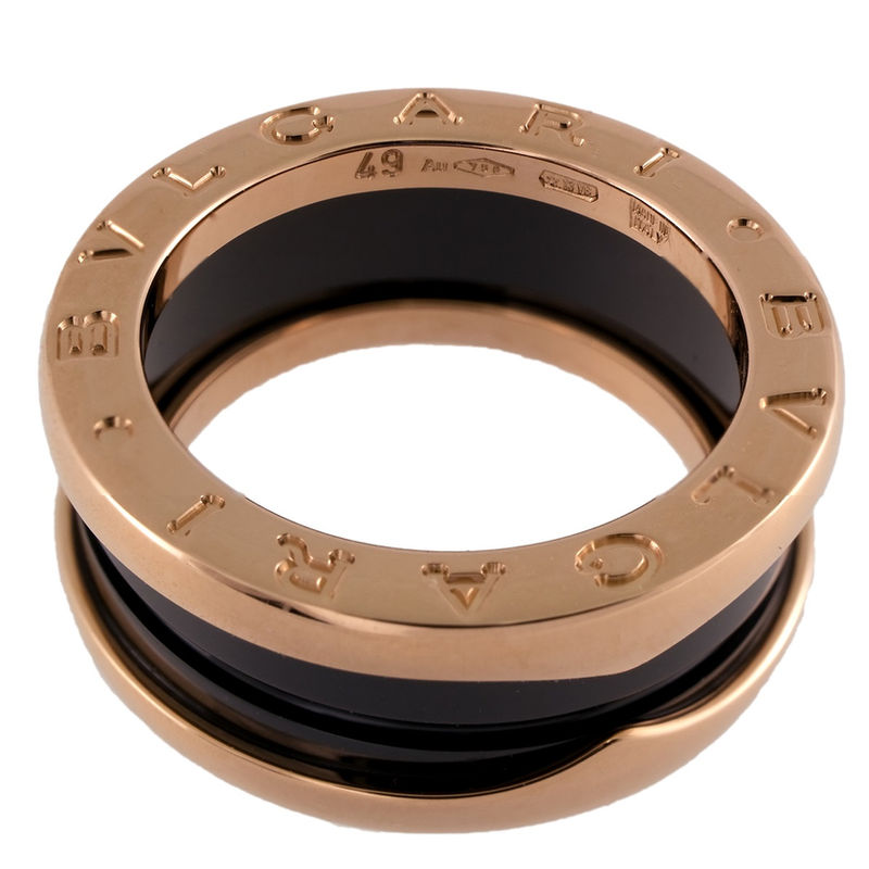 サムネイル： ブルガリ 指輪 ビーゼロワン 3バンド リング AN855962 B-zero1 K18PG BVLGARI