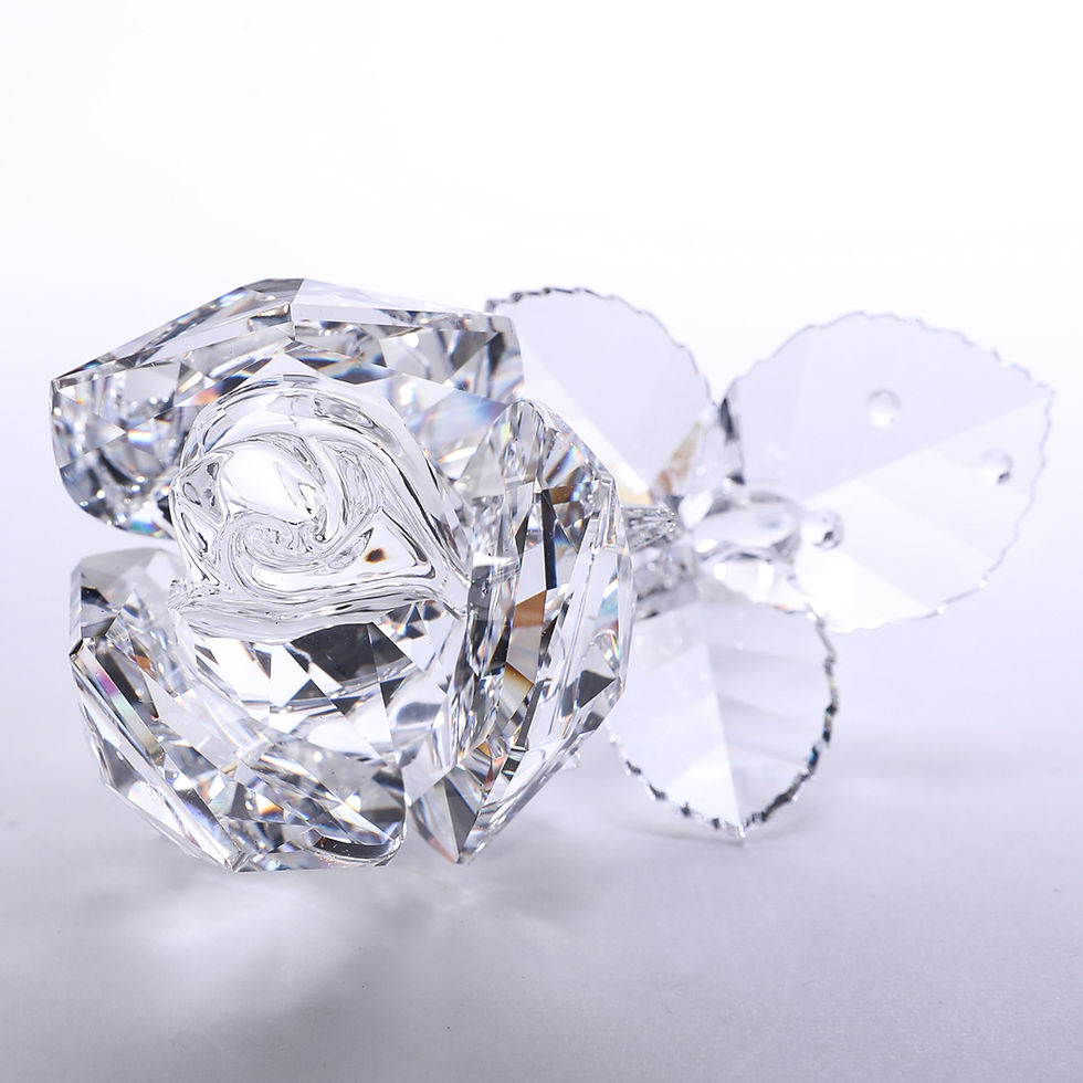 サムネイル： スワロフスキー クリスタル 置物 バラ 薔薇 SWAROVSKI