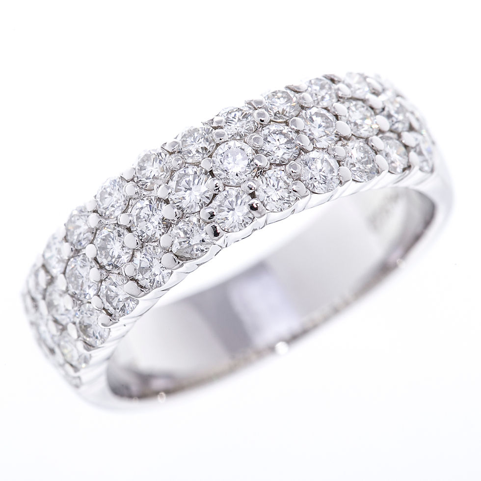 サムネイル： 指輪 ダイヤ リング パヴェ Pt900 D1.0ct 9号