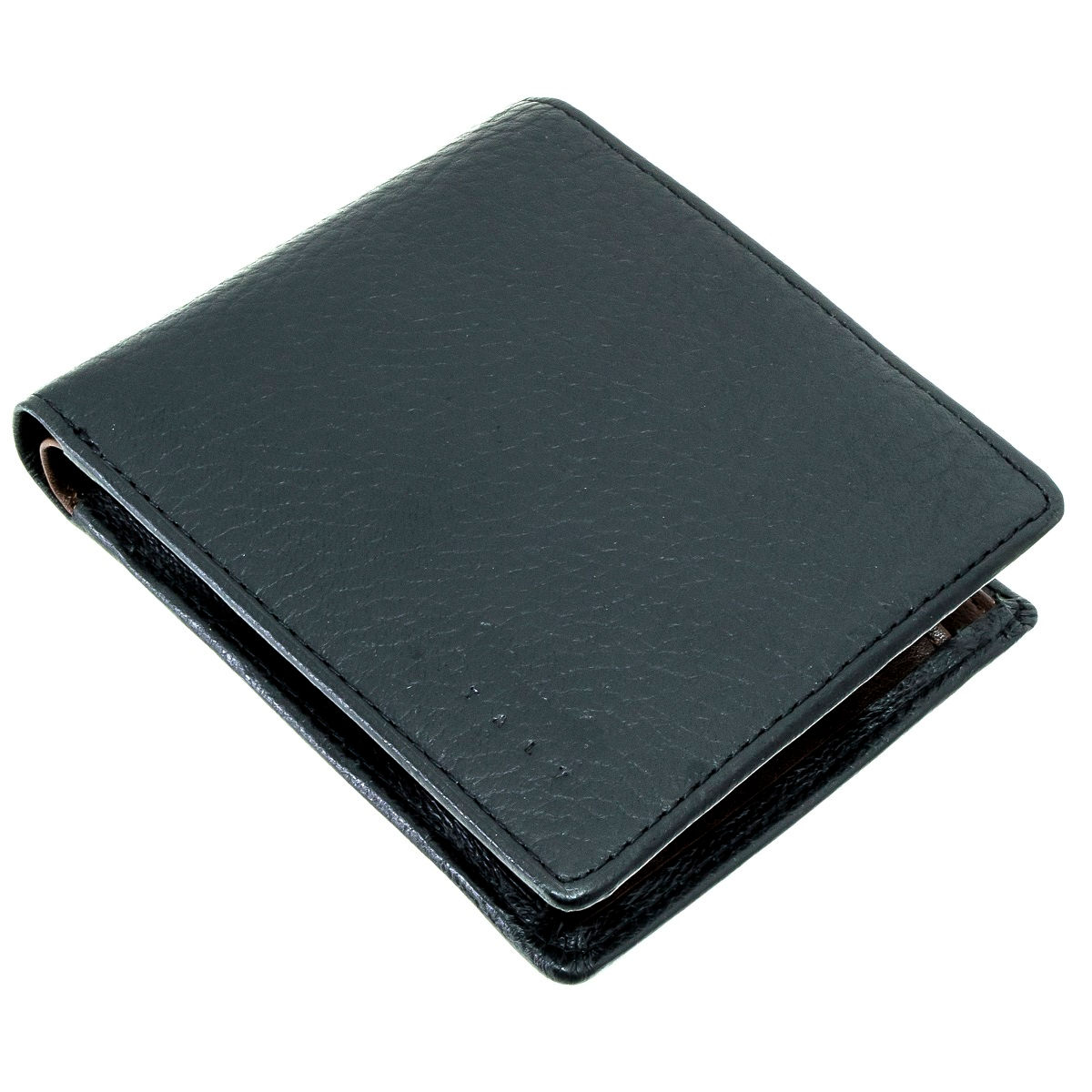 マレリー 財布 メンズ 二つ折り ブラック×チョコブラウン Marelli