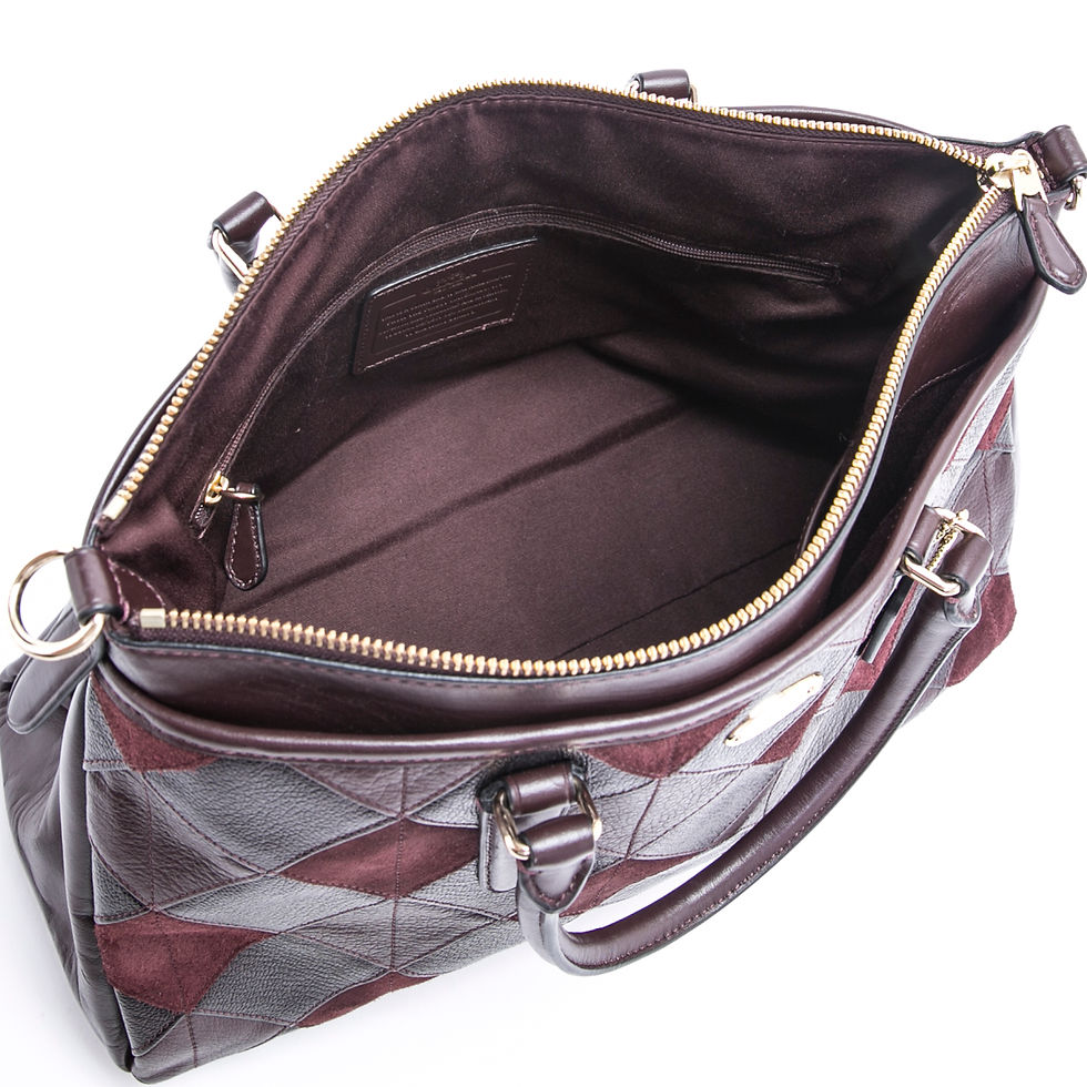 サムネイル： コーチ バッグ 2way ショルダー モルガン サッチェル パッチワーク ボルドー系 F36698 COACH