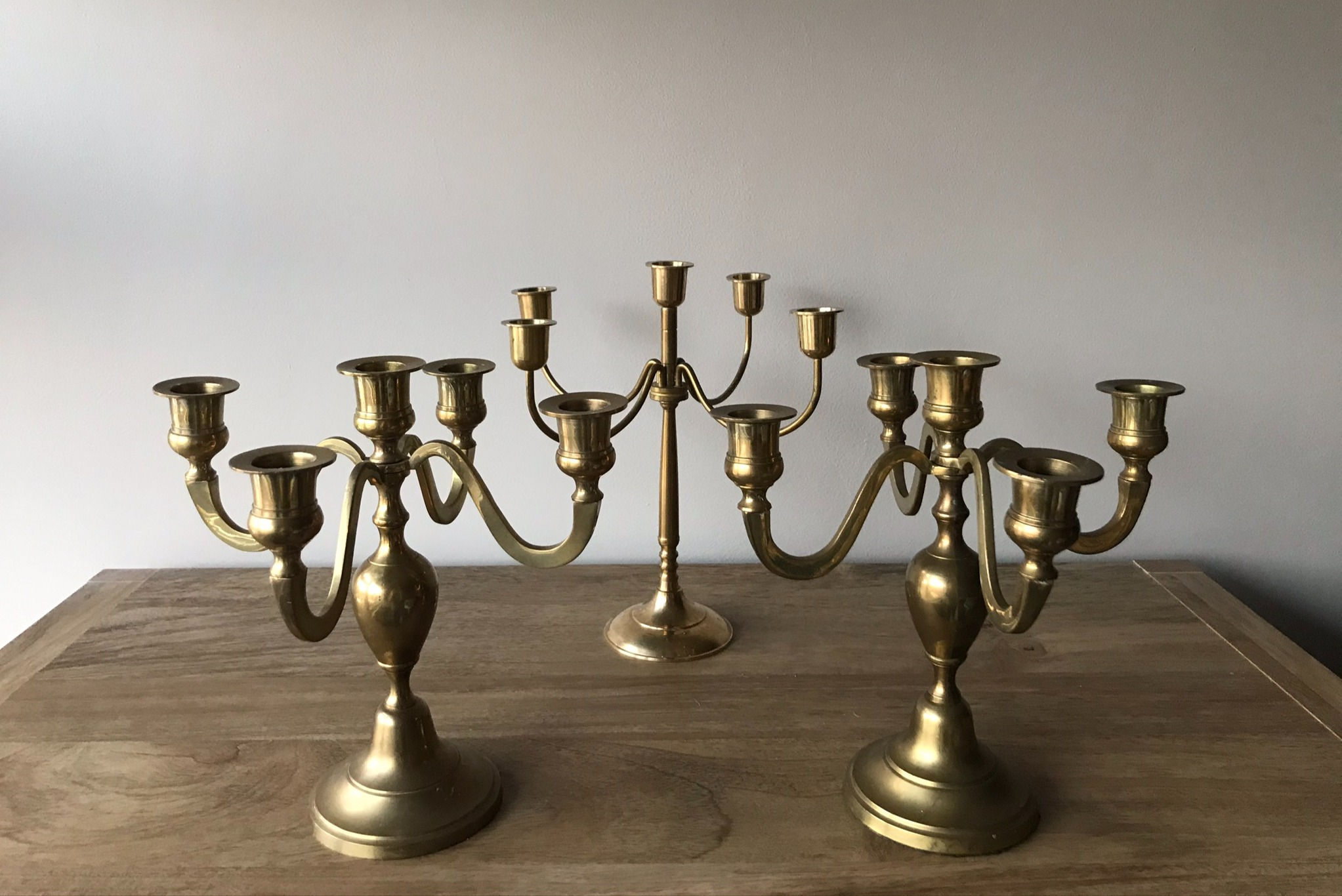 Vintage Brass Candelabras
