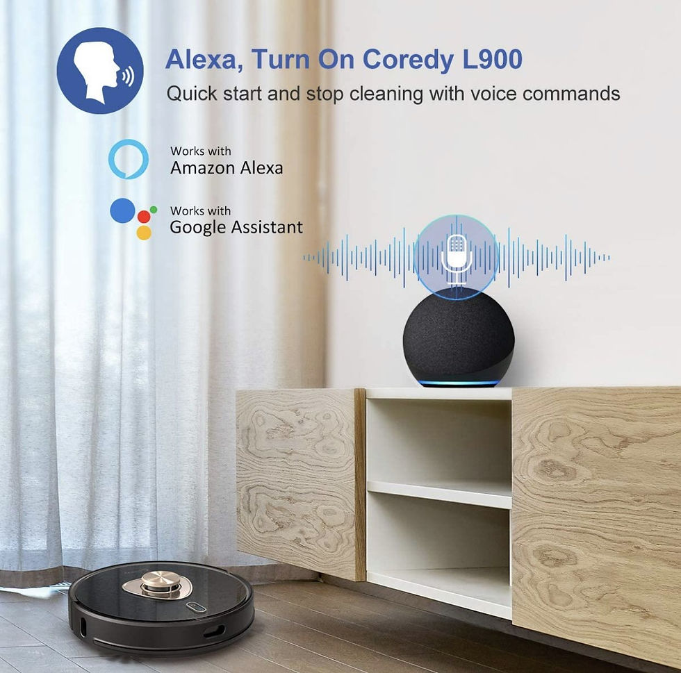 Thumbnail: Coredy L900 Robot Vacuum Cleaner, Smart Laser Navigation, Precision AI Mapping T