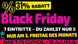 1 Eintritt gratis beim Kauf der 6er-Karte am Black Friday