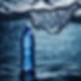dark blue water waves, drinking water. underwater plastic water bottles.jpg
