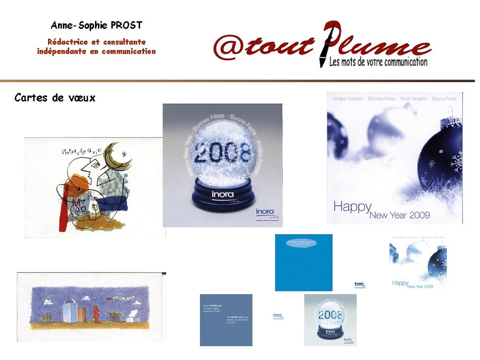 References cartes de voeux