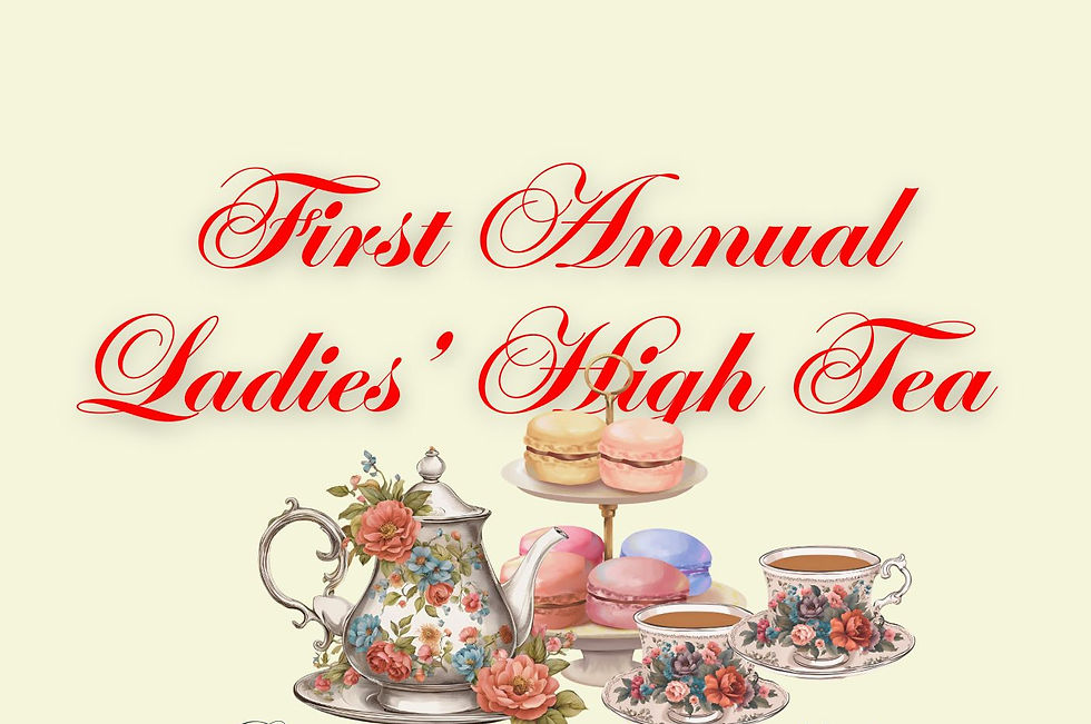 First Annual Ladies' High Tea/Silent Auction Fundraiser