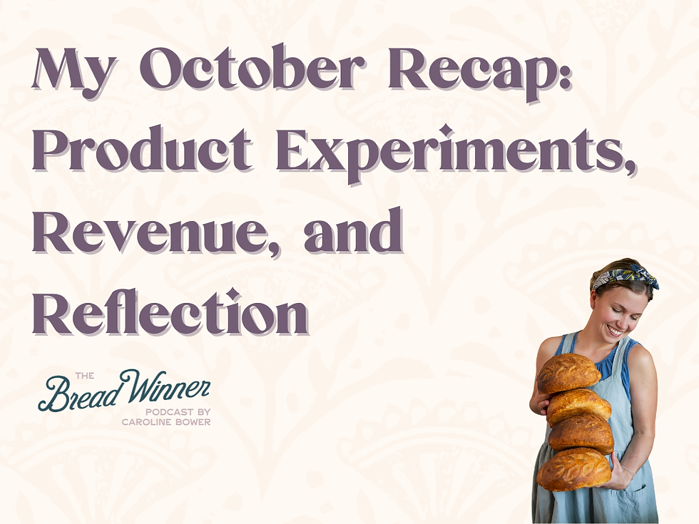 October Microbakery Recap: $5K Revenue, New Products, and a Month of Smoother Systems | Episode 108