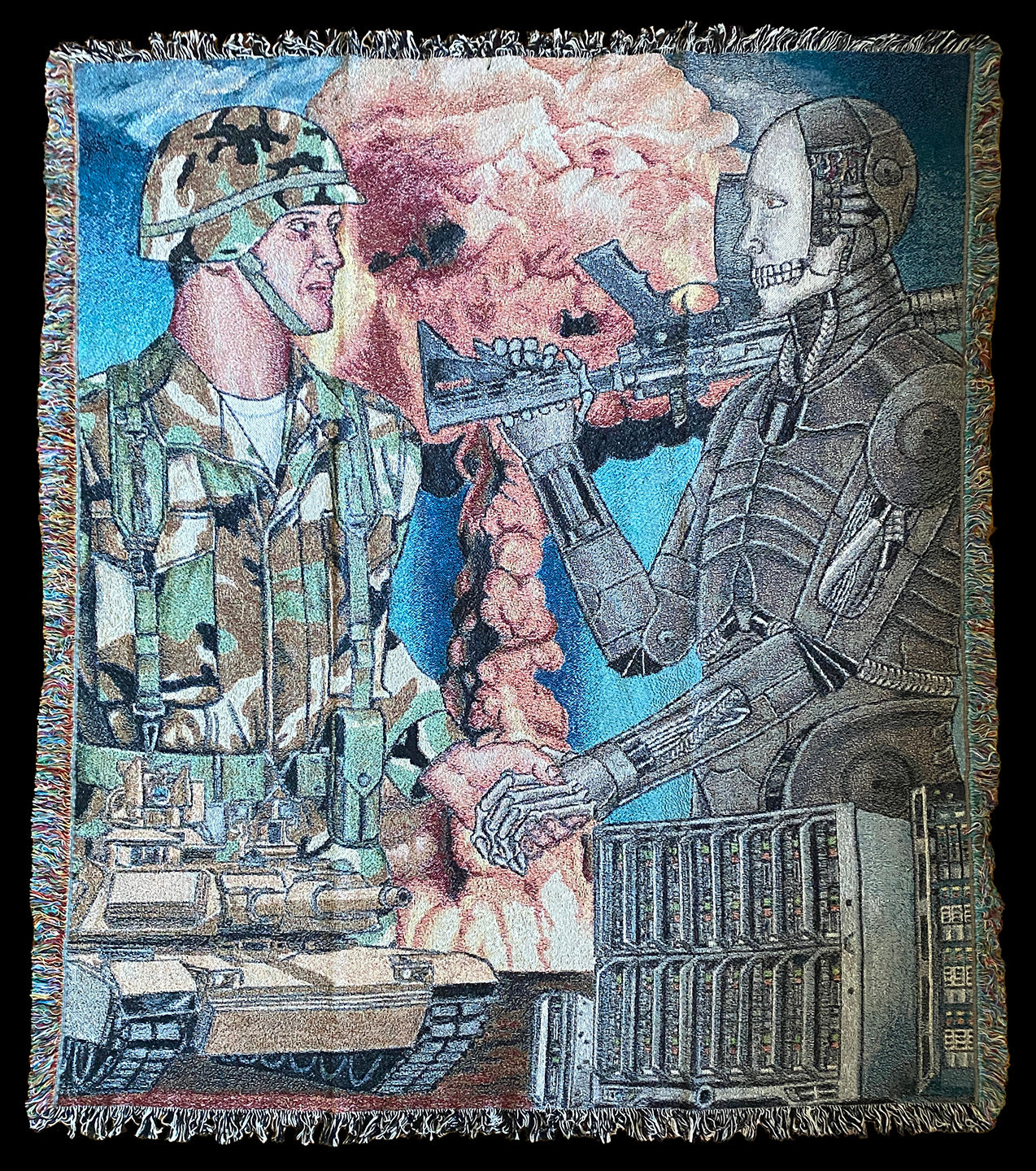 War In The Digital Realm Blanket