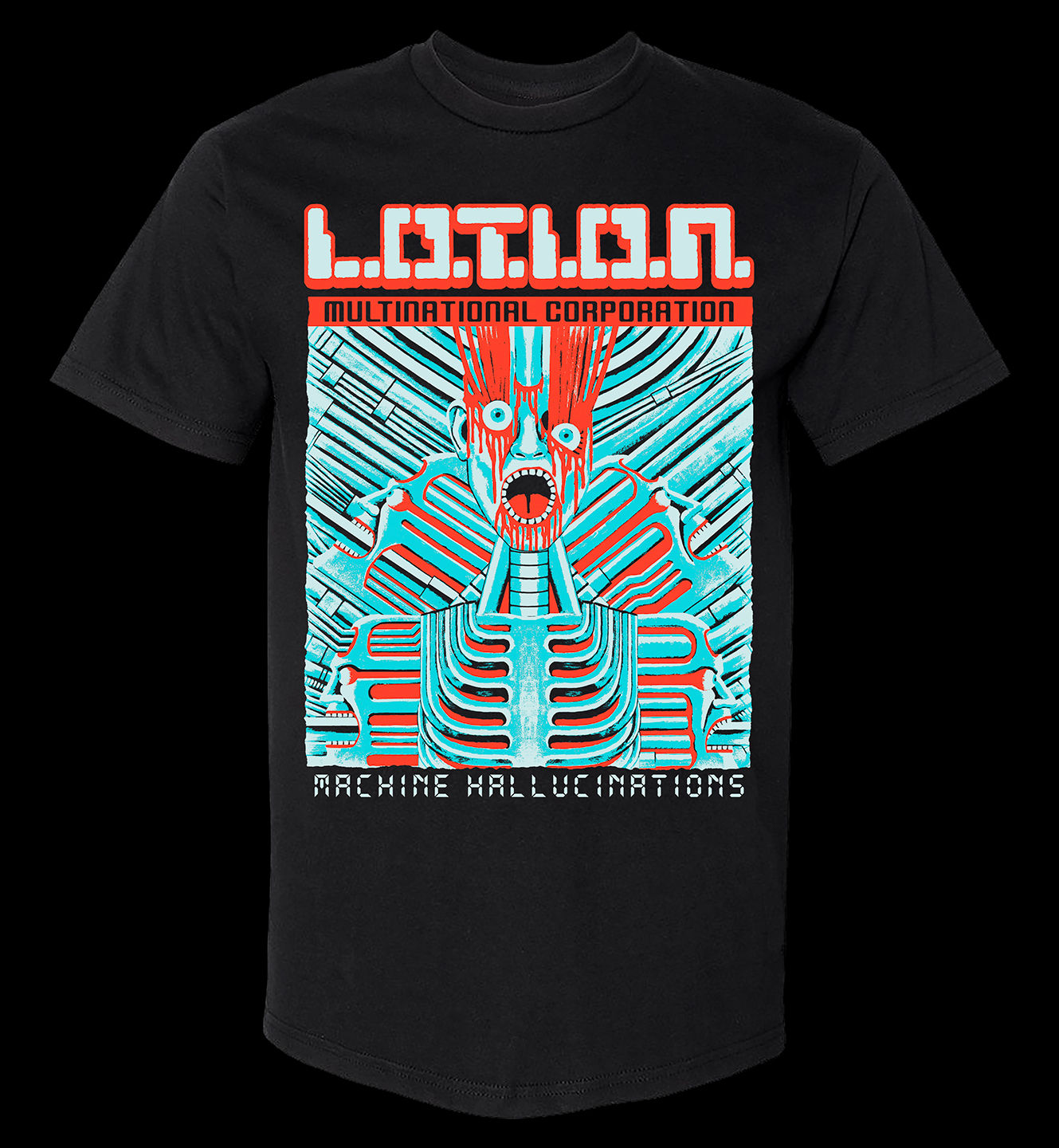 L.O.T.I.O.N. Multinational Corporation Machine Hallucinations Tee