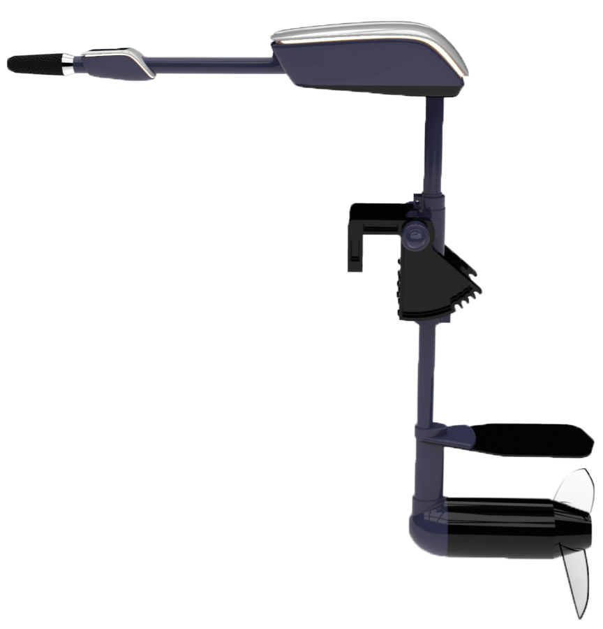 Miniatyrbilde: Impulse 20 elektrisk påhengsmotor fra siden