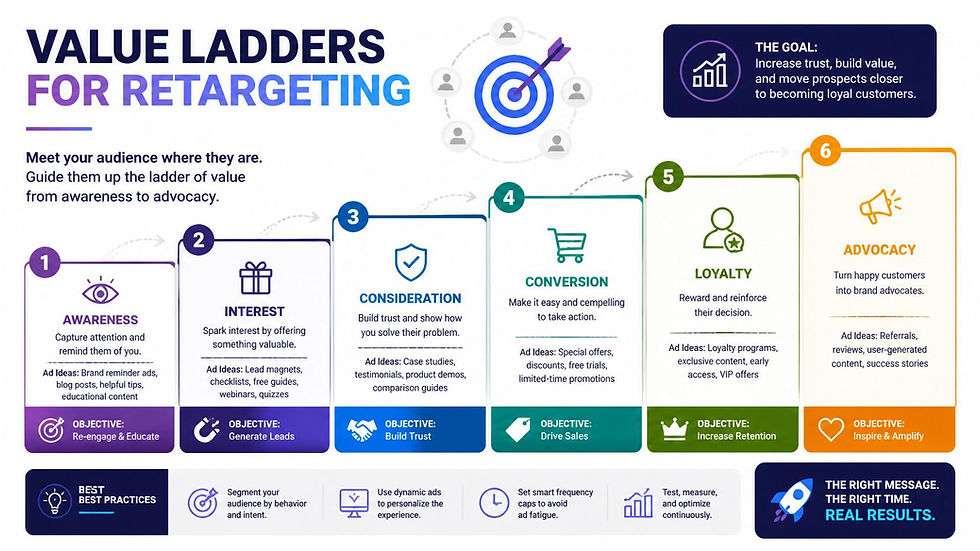 How to Turn Cold Audiences Into Buyers Using Retargeting & Value Ladders