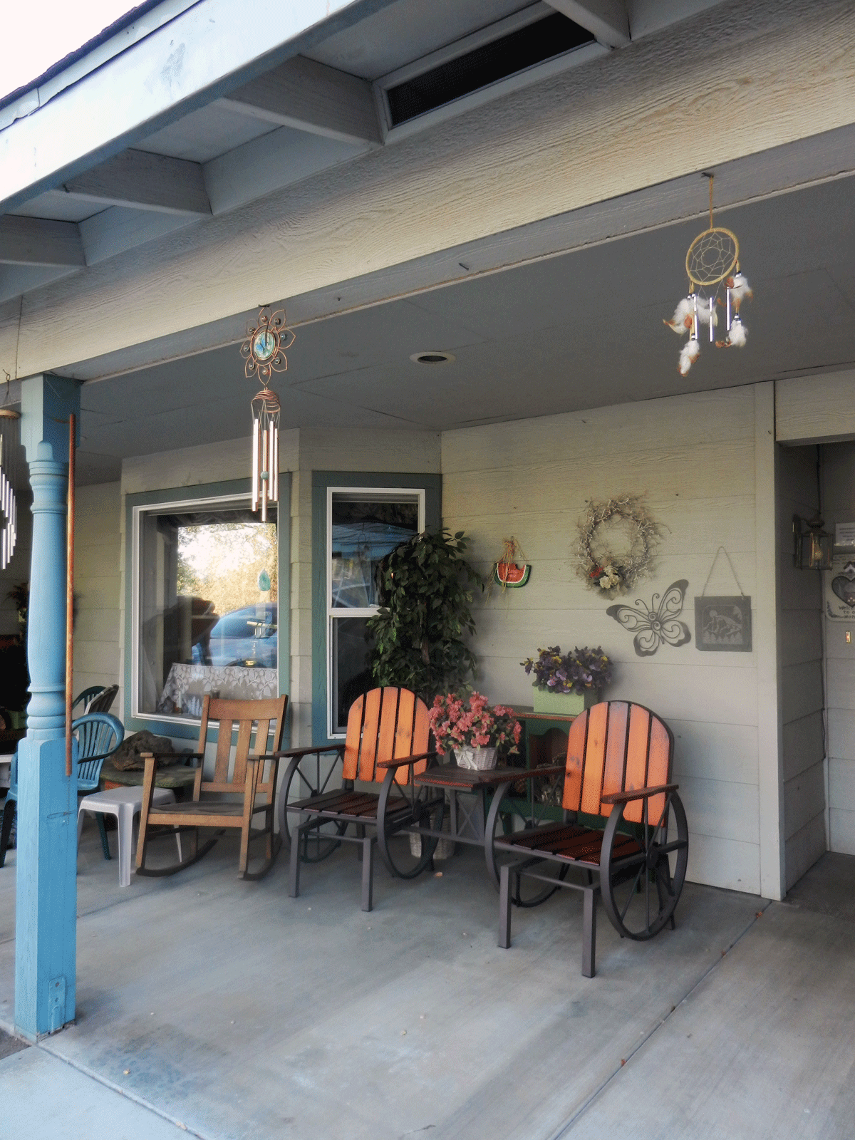 Our welcoming, sunny front porch