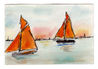 Sale boats water colours