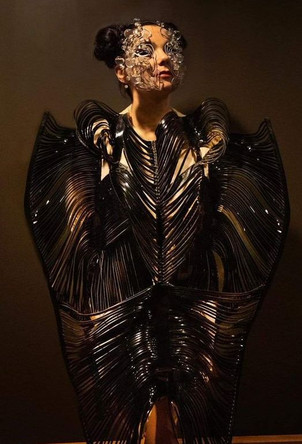 Iris van Herpen haute couture futuristic sculpture 3D fashion 2026