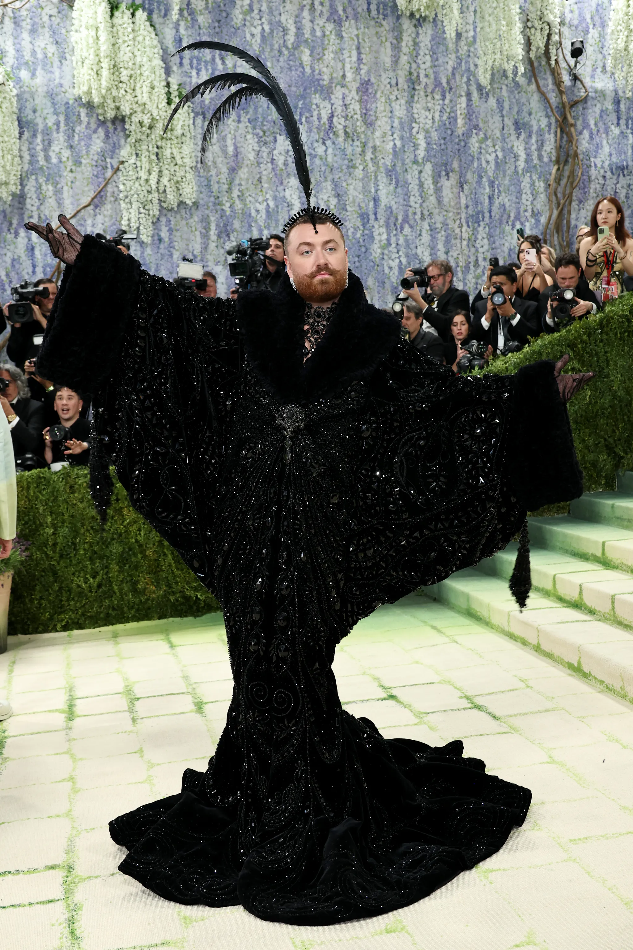 Met Gala 2026 red carpet look under the 'Fashion is Art' theme at the Metropolitan Museum of Art in